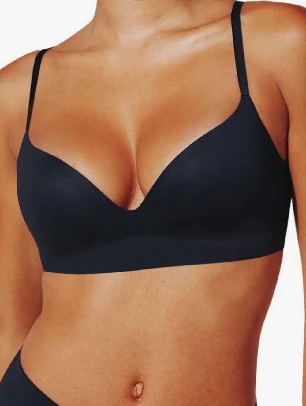 Thirdlove Pima Cotton T-shirt Black Padded Underwire Bra - Women Intimates
